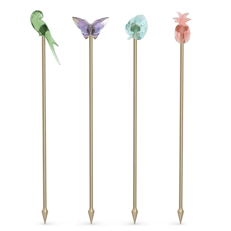Screenshot 2026-01-12 at 17.03.00 Swarovski Crystal Jungle Beats Cocktail Stirrers Andoki Set of 4 - Image 1